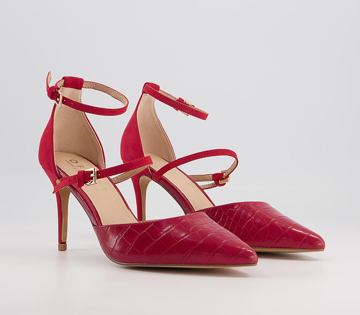Office Malinta Two Part Point Stiletto Heels Office Malinta Two Part Point Stiletto Heels Red