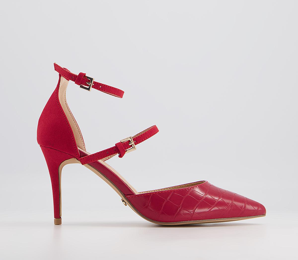 Office Malinta Two Part Point Stiletto Heels Office Malinta Two Part Point Stiletto Heels Red