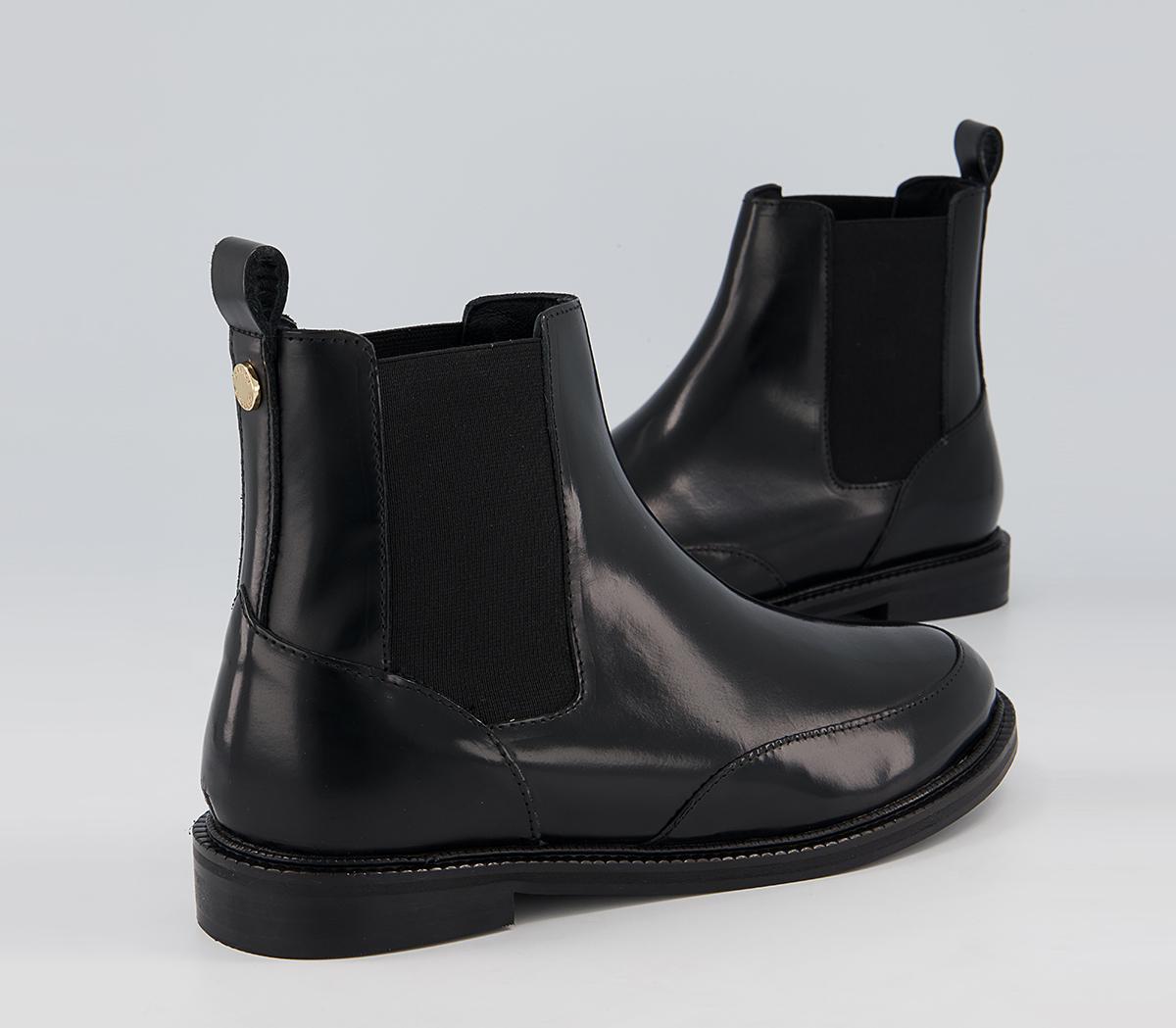 Office Angelos Clean Chelsea Boots Office Angelos Clean Chelsea Boots Black Shiny Box Leather
