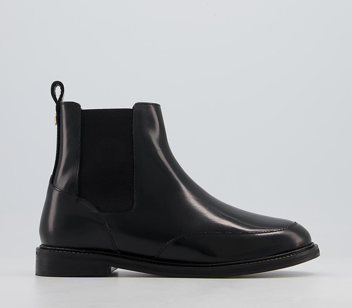 Office Angelos Clean Chelsea Boots Office Angelos Clean Chelsea Boots Black Shiny Box Leather