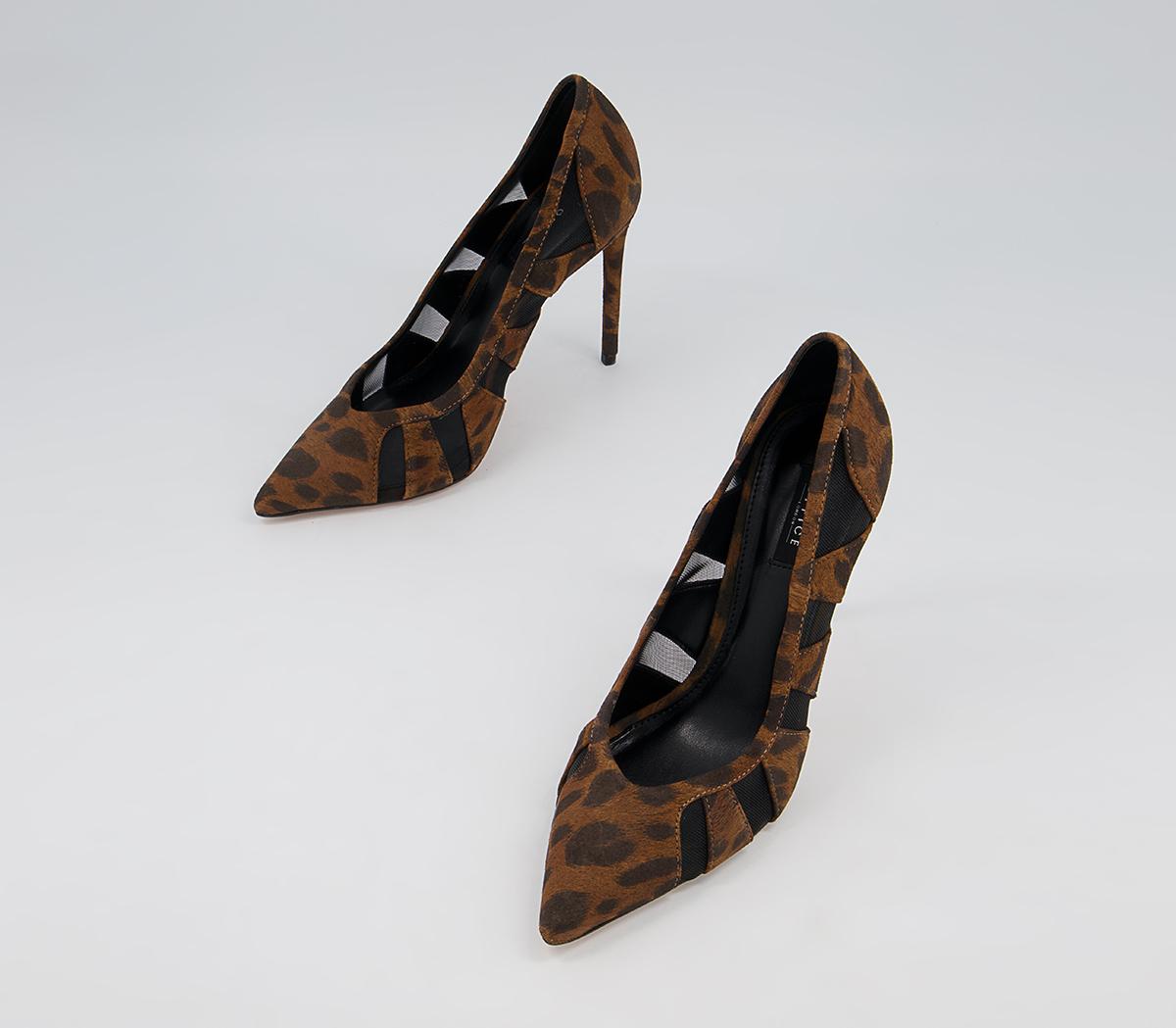 Office Holmes Mesh Detail Court Heels Office Holmes Mesh Detail Court Heels Leopard Mesh Mix