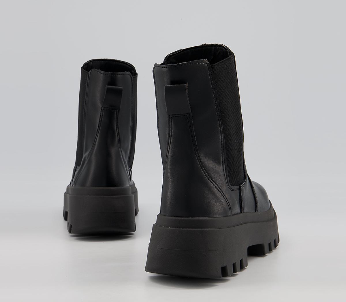 Office Alanis Ribbed Elastic Chelsea Boots Office Alanis Ribbed Elastic Chelsea Boots Black