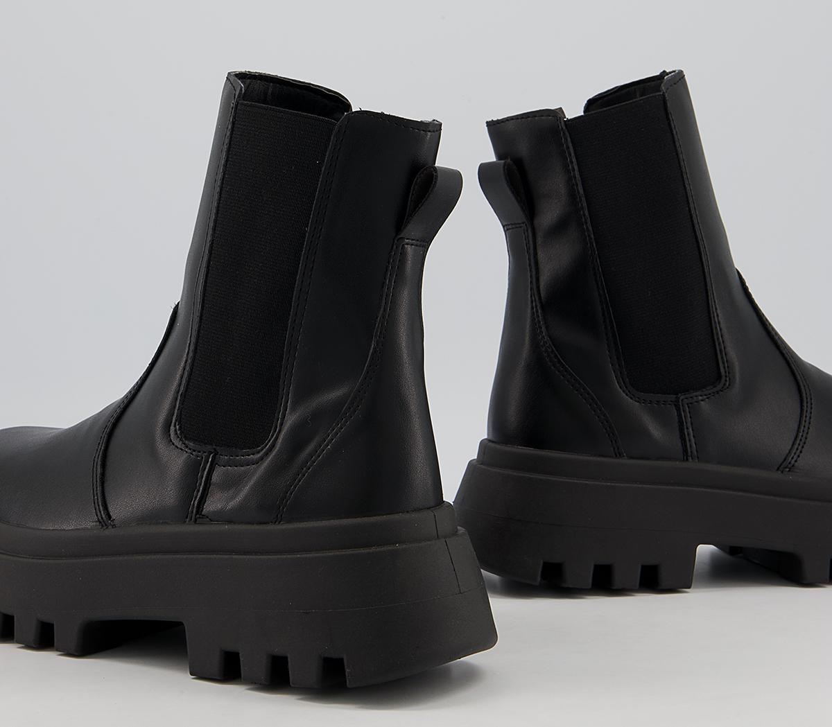 Office Alanis Ribbed Elastic Chelsea Boots Office Alanis Ribbed Elastic Chelsea Boots Black
