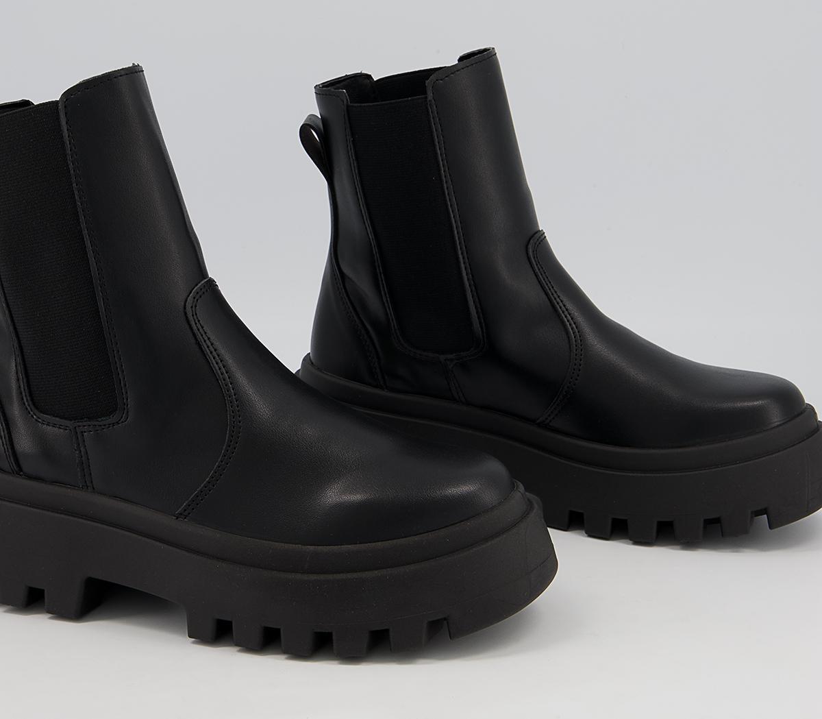 Office Alanis Ribbed Elastic Chelsea Boots Office Alanis Ribbed Elastic Chelsea Boots Black