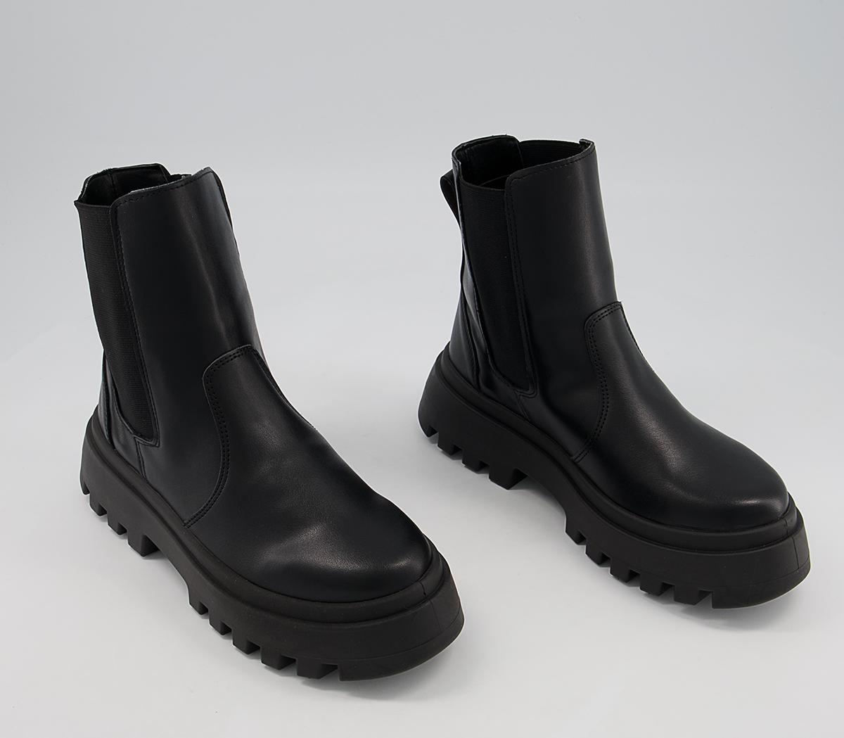 Office Alanis Ribbed Elastic Chelsea Boots Office Alanis Ribbed Elastic Chelsea Boots Black