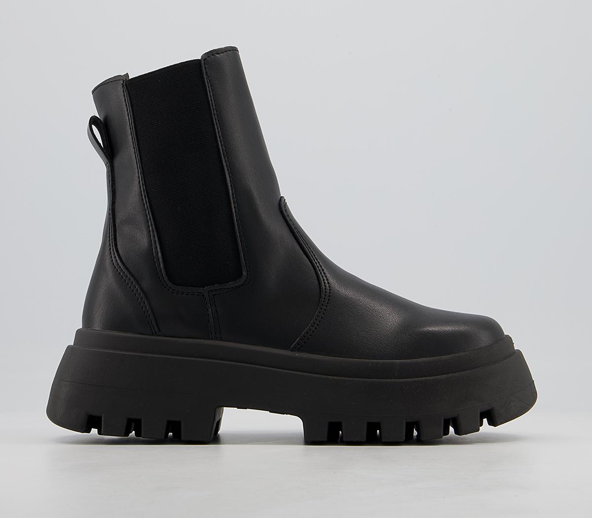 Office Alanis Ribbed Elastic Chelsea Boots Office Alanis Ribbed Elastic Chelsea Boots Black