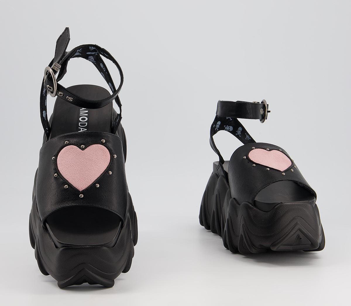 Lamoda All Of Me Hearts Sandals Lamoda All Of Me Hearts Sandals Black Pink