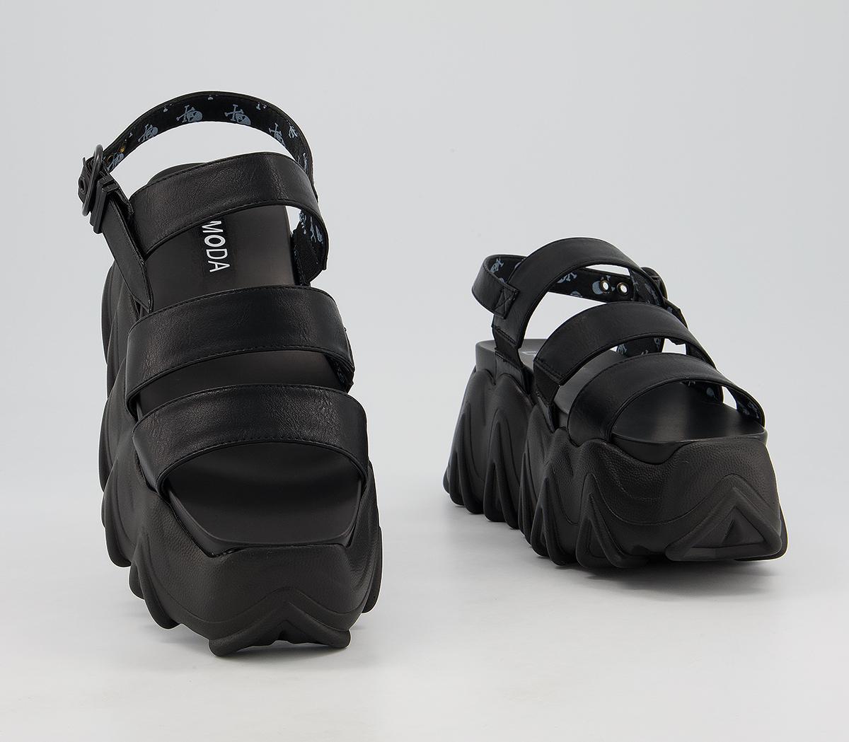 Lamoda Evolution Chunky Sandals Lamoda Evolution Chunky Sandals Black