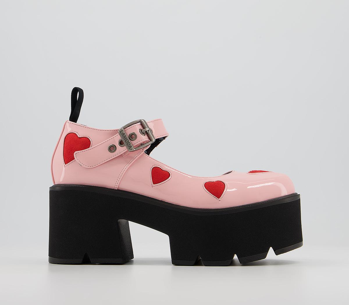 Lamoda Ladies Night Platform Mary Jane Shoes Pink Flat Shoes for