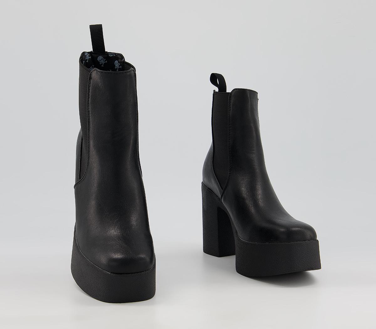 Lamoda Pick N Mix Ankle Platform Boots Black - Women's Ankle Boots