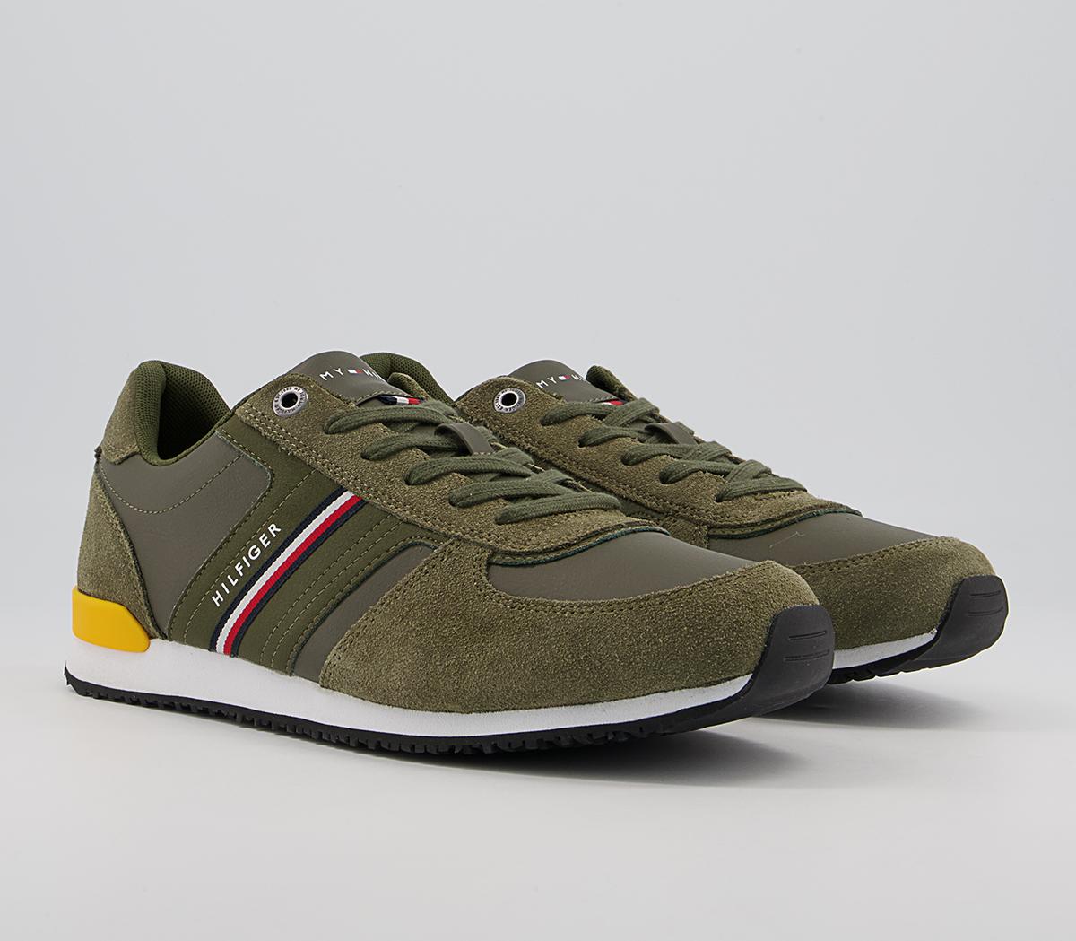 Tommy Hilfiger Iconic Runners Army Green - Unisex Sports