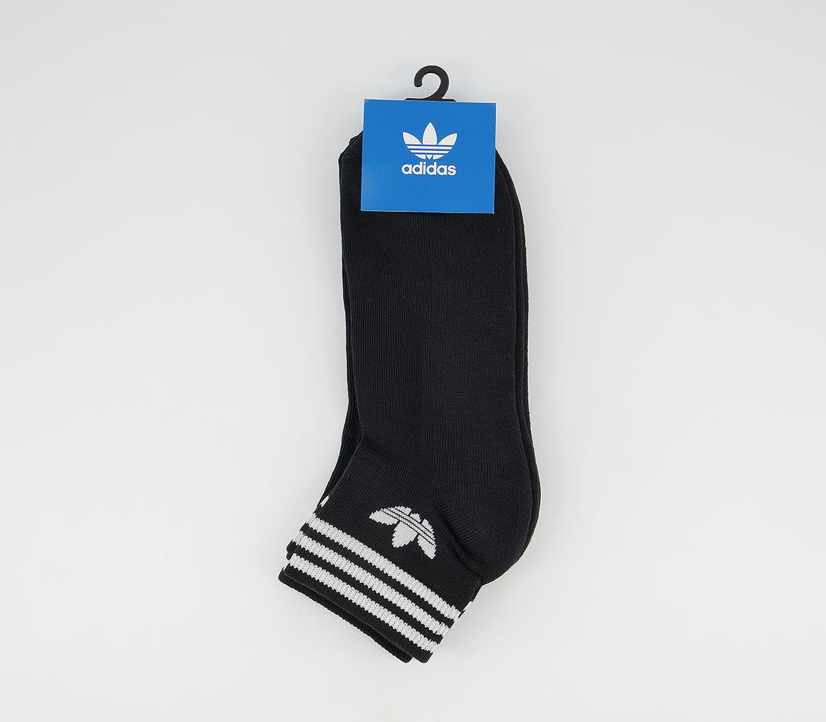 Adidas Kids Trefoil Ankle Socks 3 Pack Black