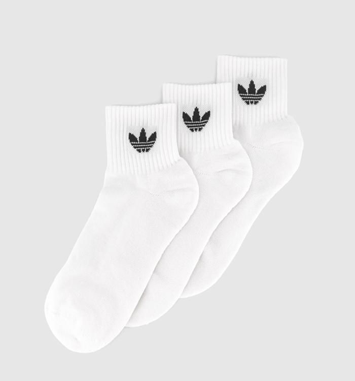 adidas Mid Ankle Socks White