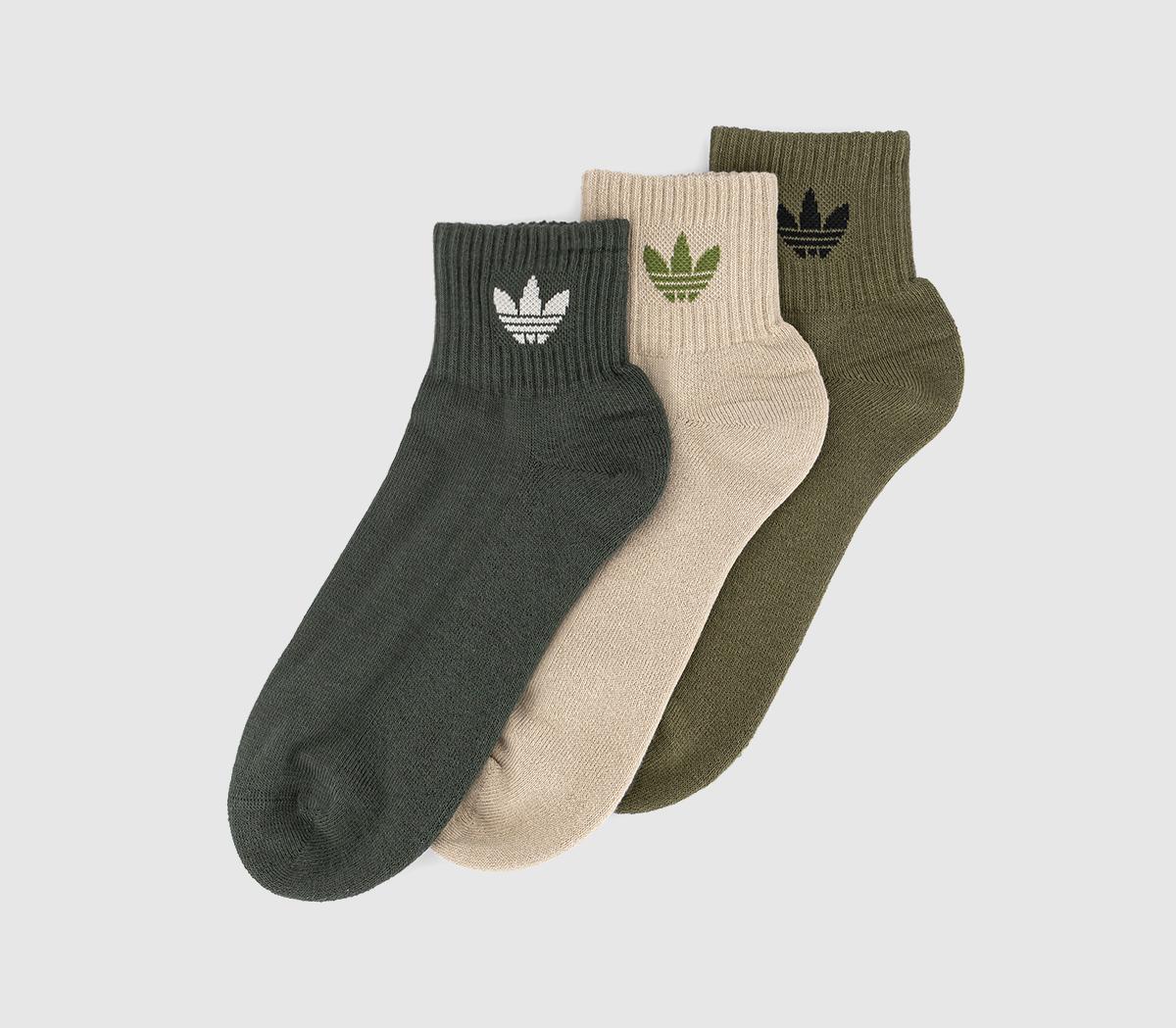 adidasMid Ankle Socks adidasMid Ankle SocksMedium Dark Khaki Wonder Beige Legend Earth