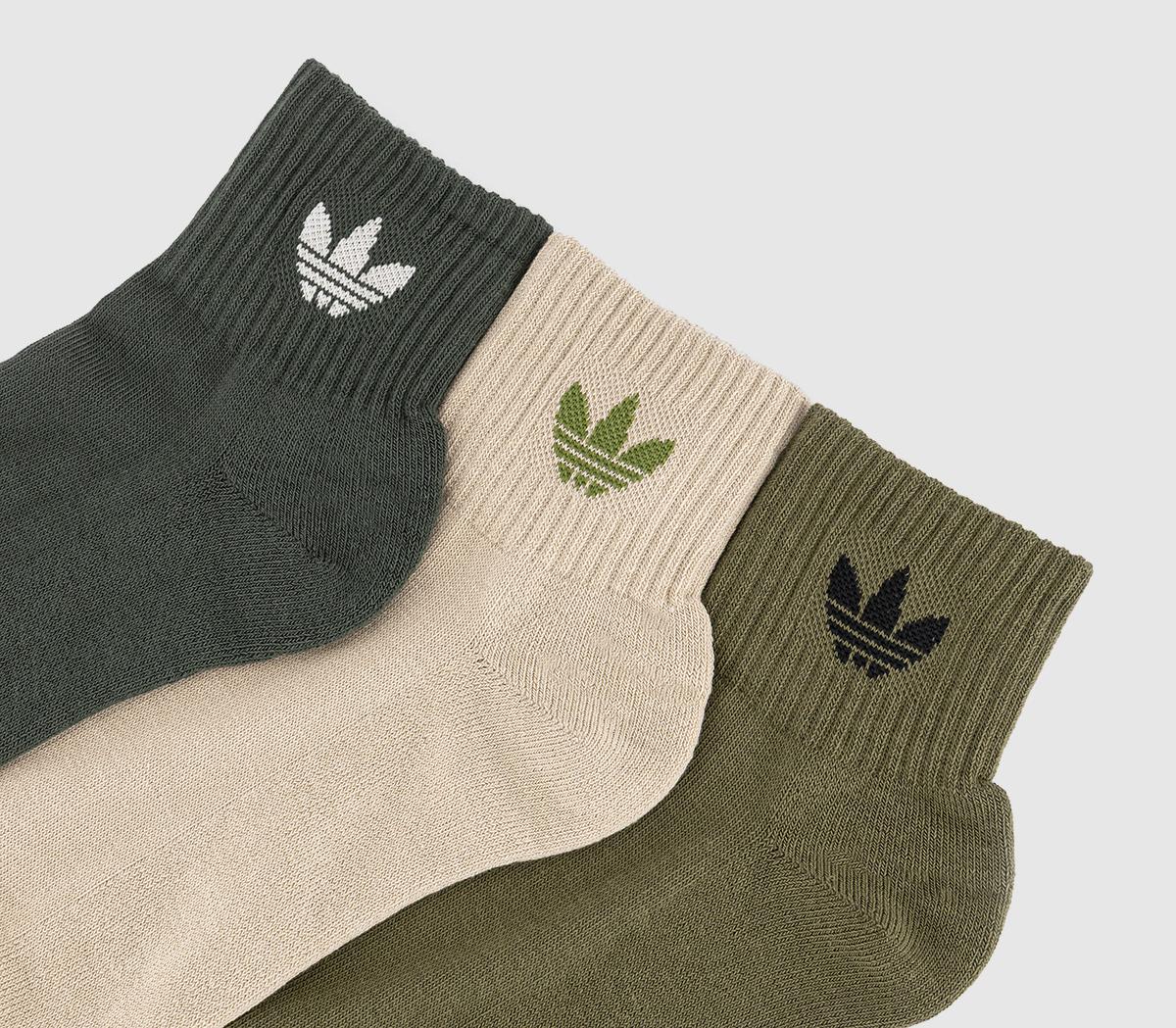 adidasMid Ankle Socks adidasMid Ankle SocksMedium Dark Khaki Wonder Beige Legend Earth