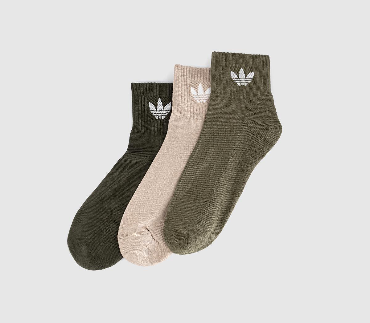 adidasMid Ankle SocksKhaki Cargo Olive Strata