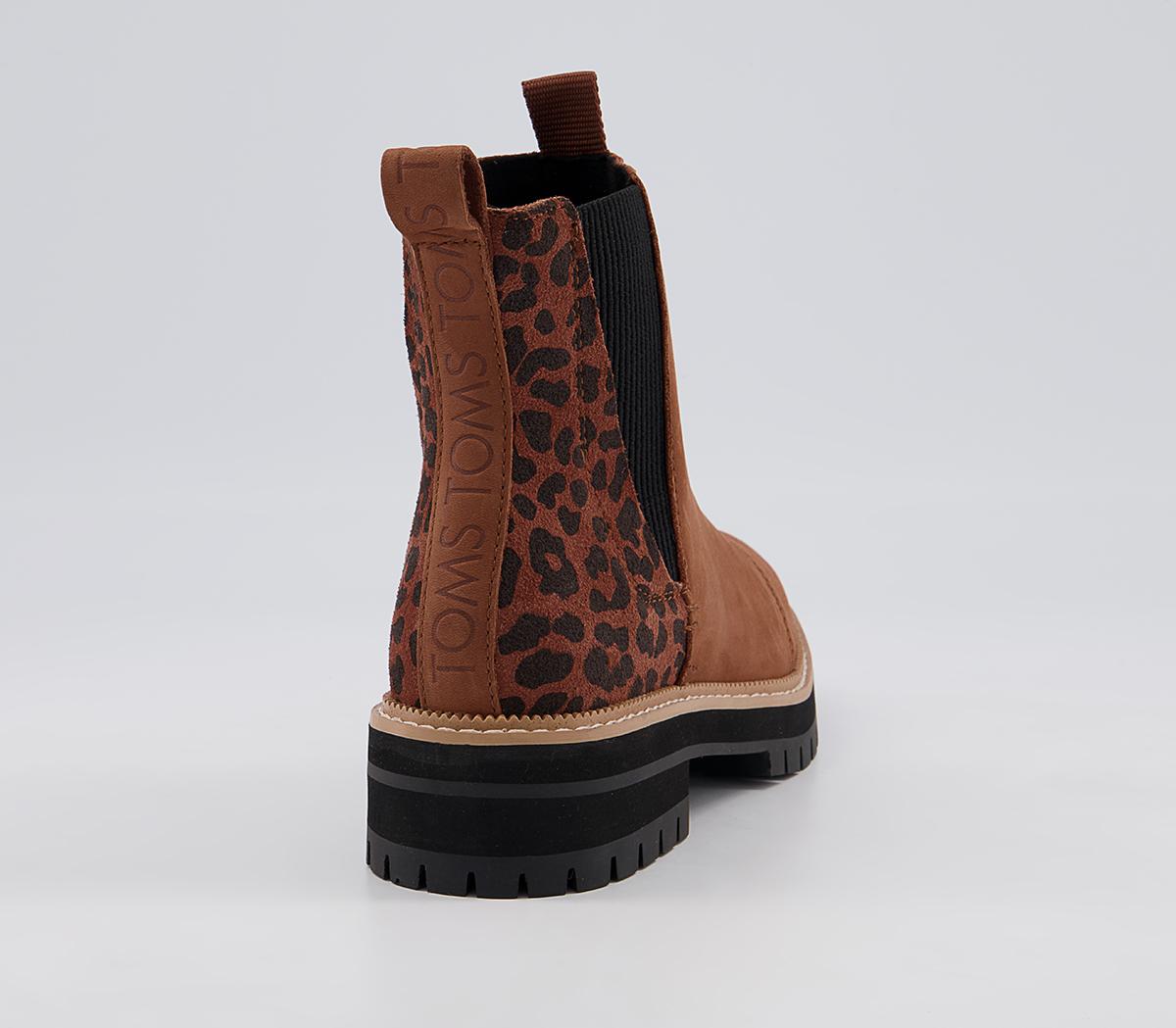 TOMS Dakota Chelsea Boots TOMS Dakota Chelsea Boots Tan Leopard