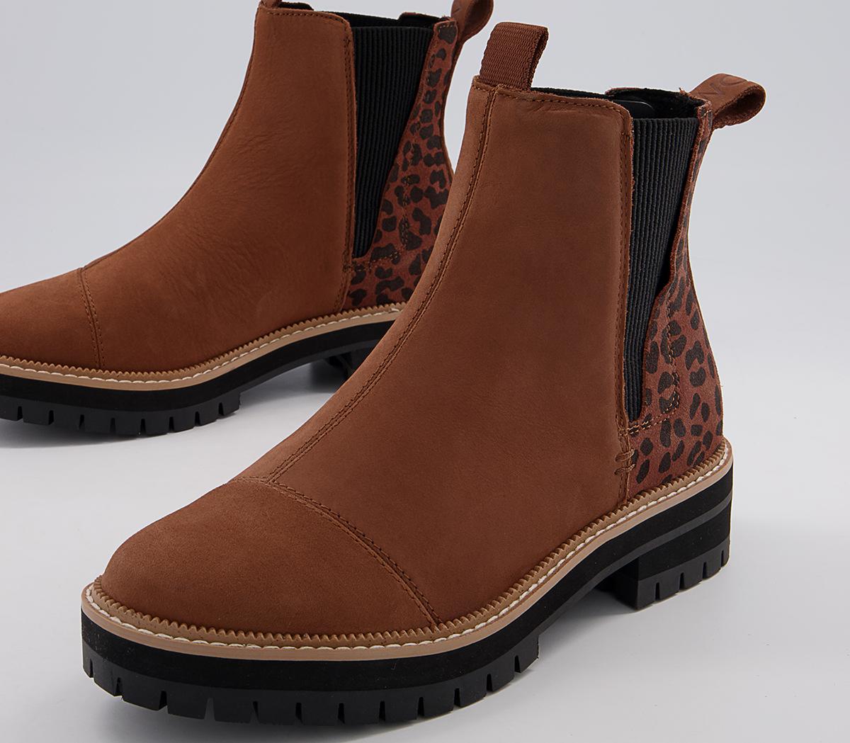 TOMS Dakota Chelsea Boots TOMS Dakota Chelsea Boots Tan Leopard