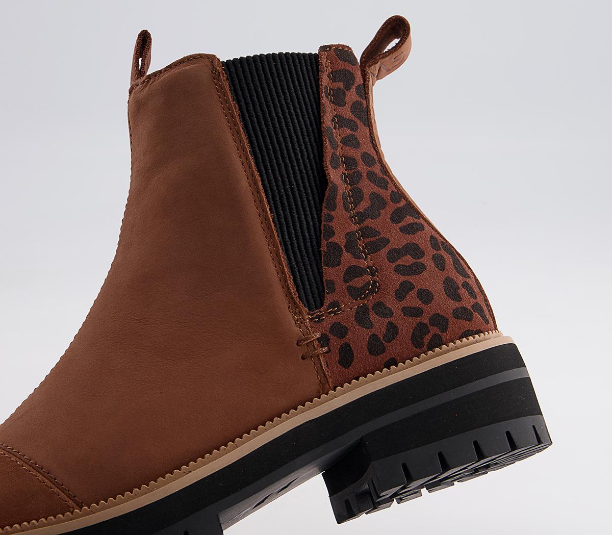 TOMS Dakota Chelsea Boots TOMS Dakota Chelsea Boots Tan Leopard