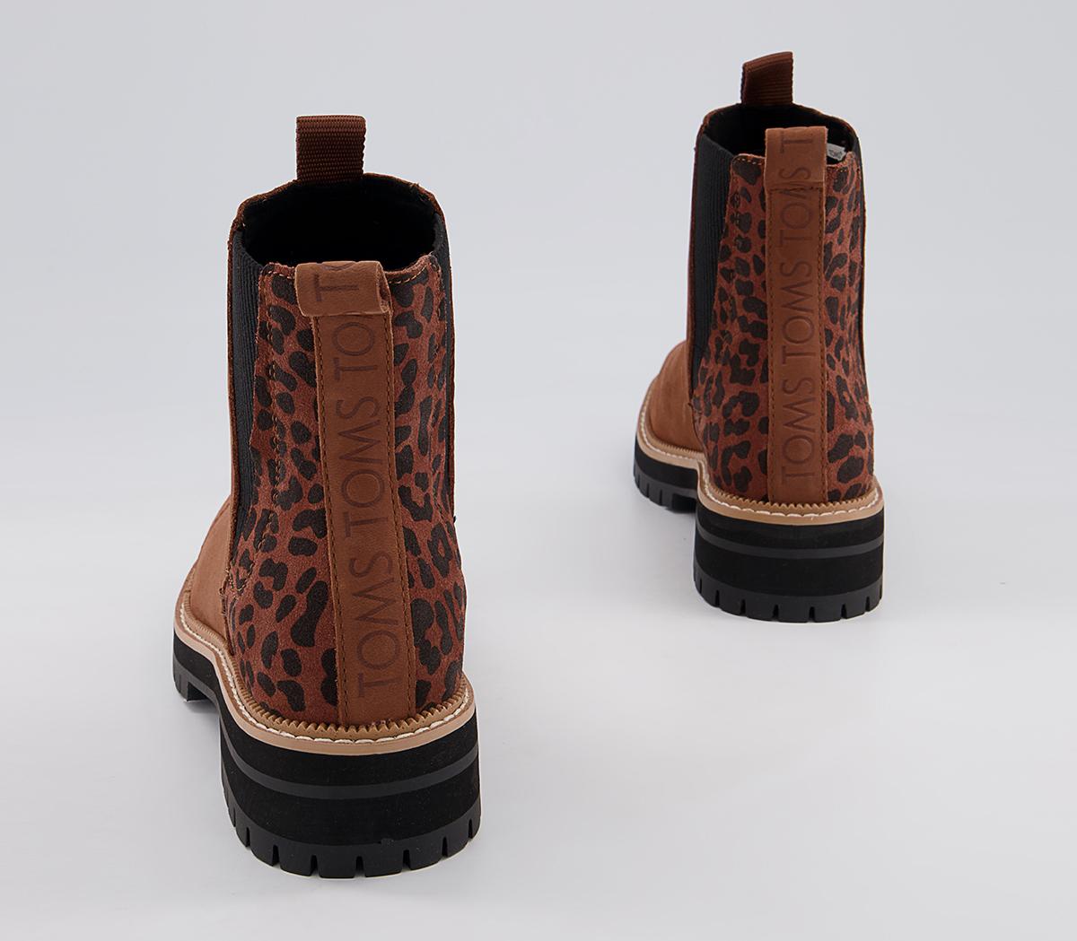 TOMS Dakota Chelsea Boots TOMS Dakota Chelsea Boots Tan Leopard