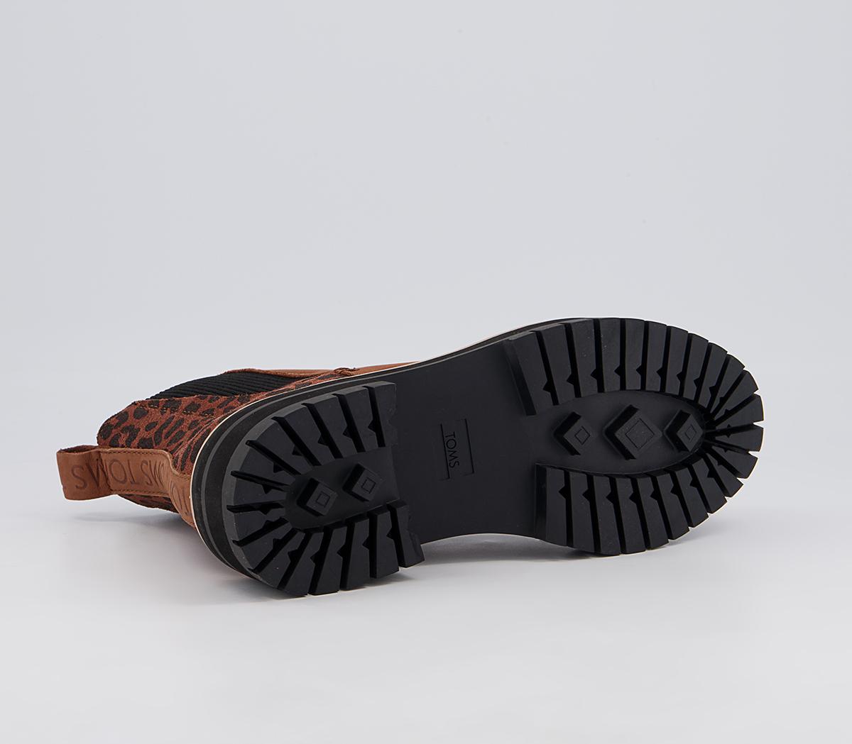 TOMS Dakota Chelsea Boots TOMS Dakota Chelsea Boots Tan Leopard
