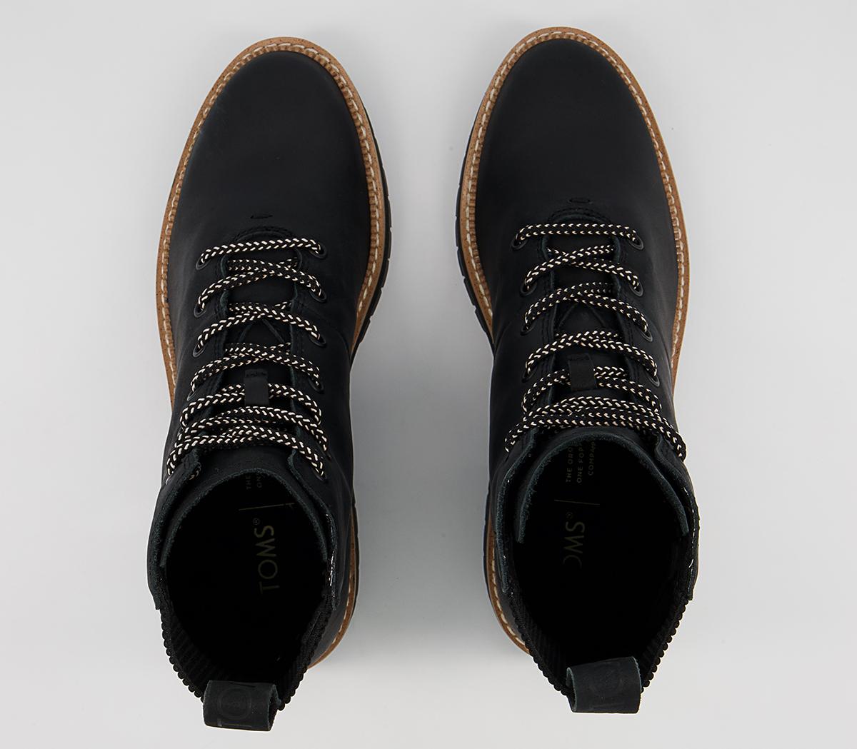 TOMS Frankie Lace Up Boots TOMS Frankie Lace Up Boots Black