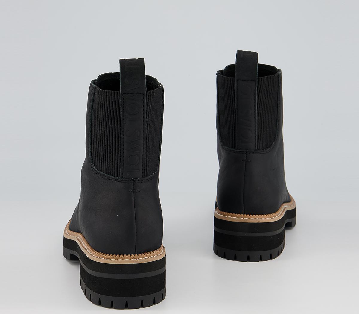 TOMS Frankie Lace Up Boots TOMS Frankie Lace Up Boots Black