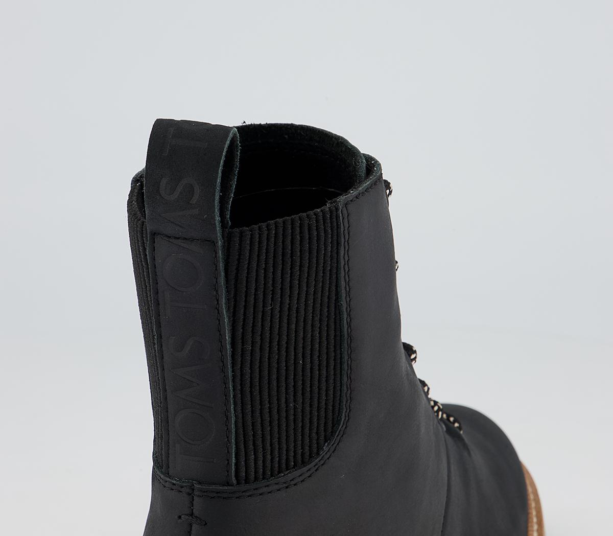 TOMS Frankie Lace Up Boots TOMS Frankie Lace Up Boots Black