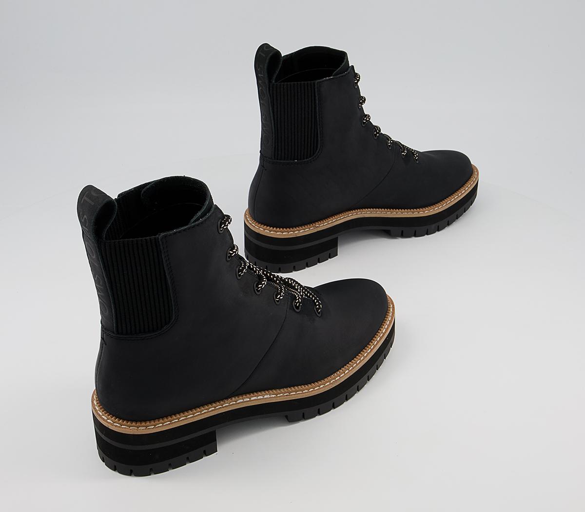 TOMS Frankie Lace Up Boots TOMS Frankie Lace Up Boots Black