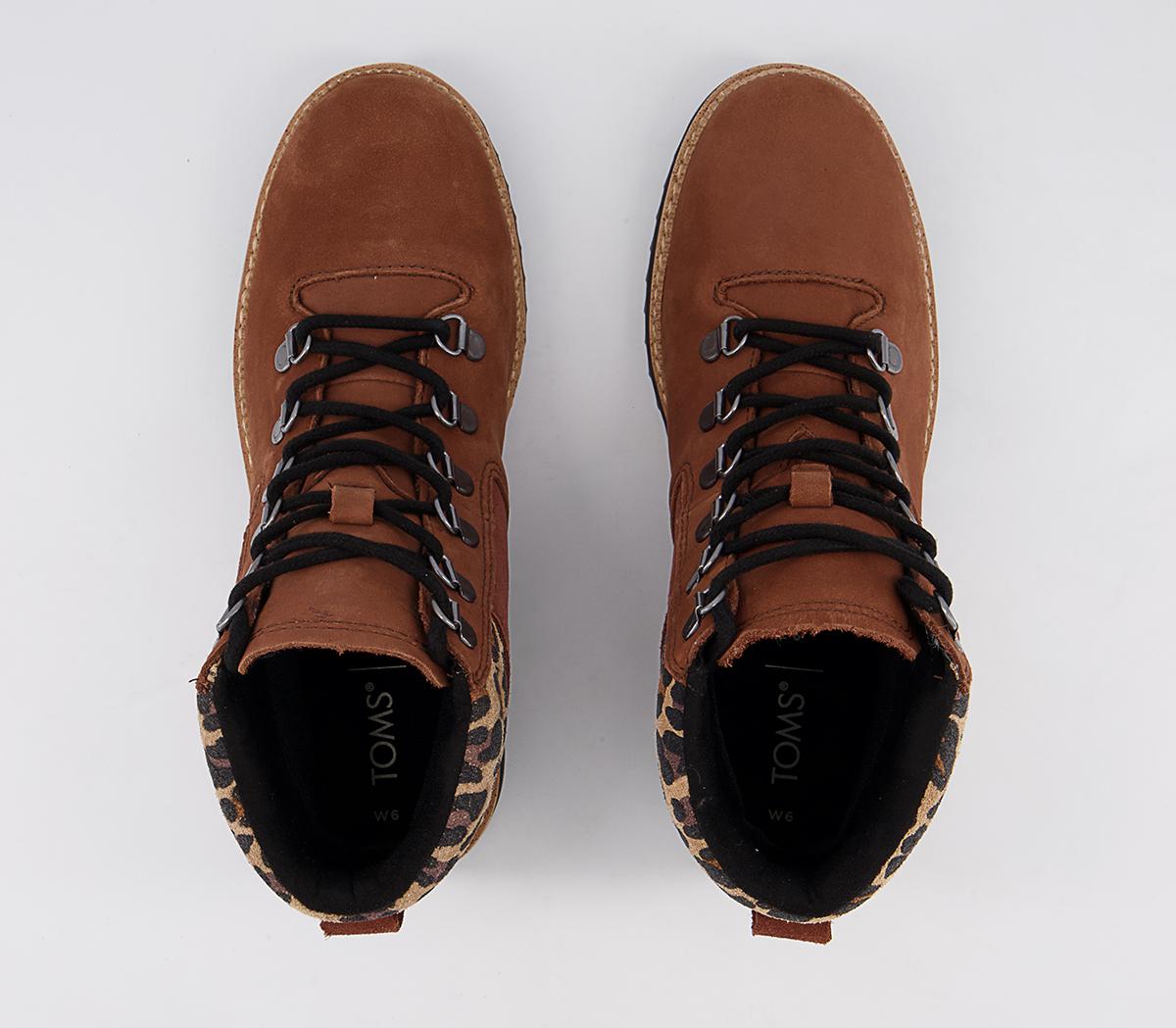 TOMS Mojave Hiker Boots TOMS Mojave Hiker Boots Tan Leopard