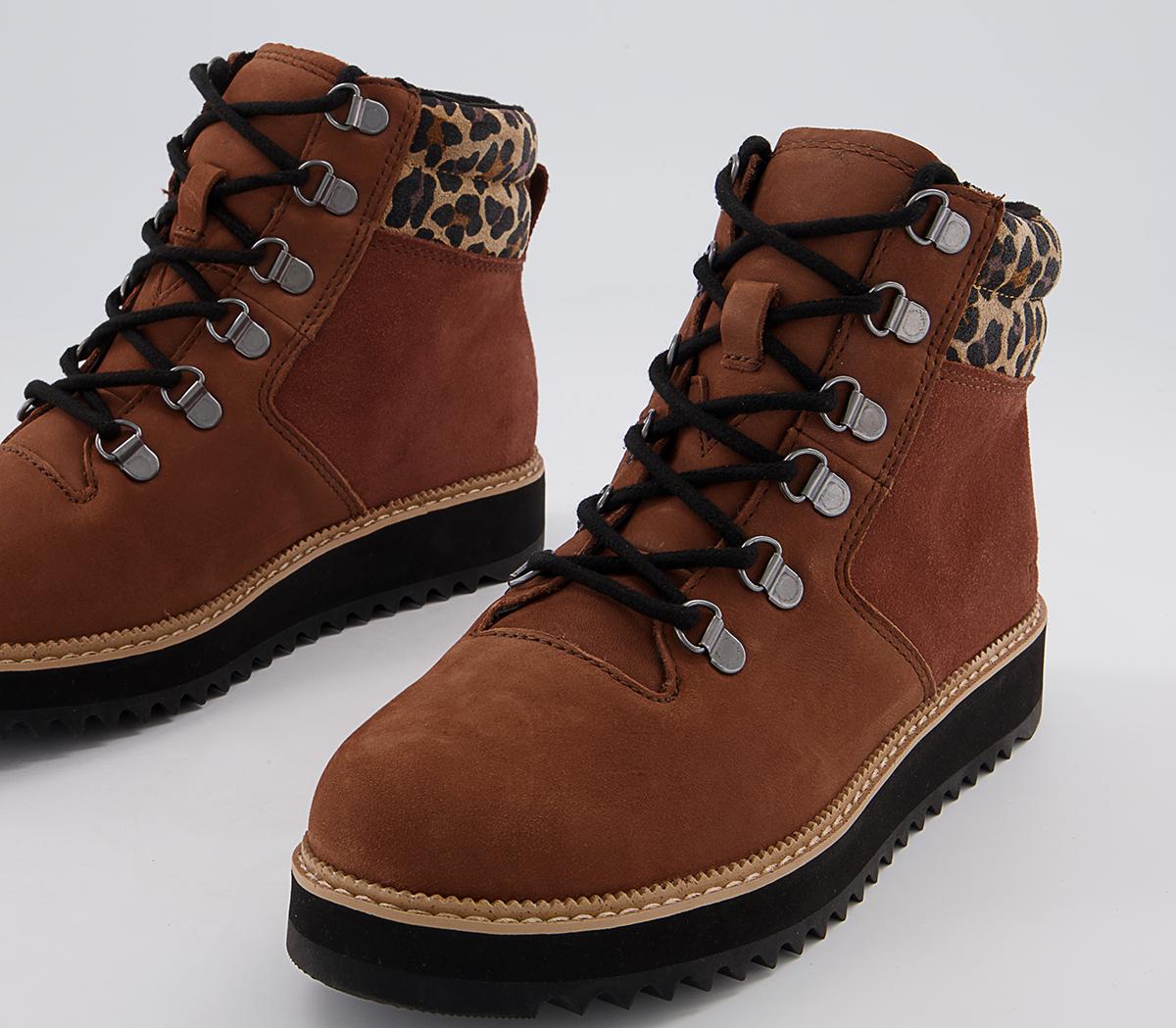 TOMS Mojave Hiker Boots TOMS Mojave Hiker Boots Tan Leopard