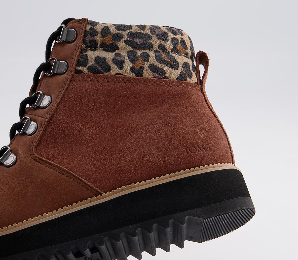TOMS Mojave Hiker Boots TOMS Mojave Hiker Boots Tan Leopard