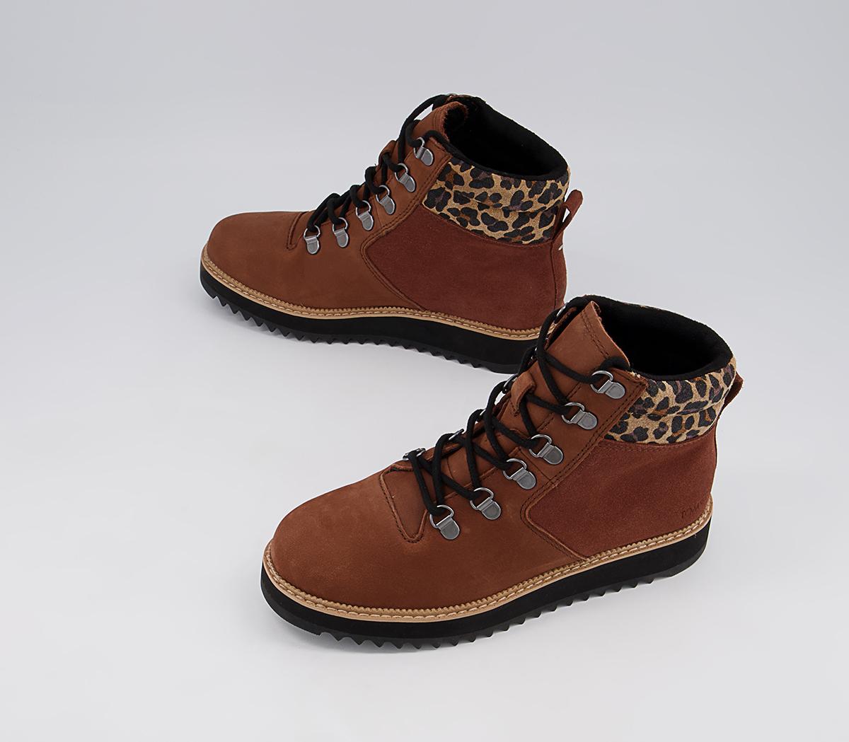 TOMS Mojave Hiker Boots TOMS Mojave Hiker Boots Tan Leopard