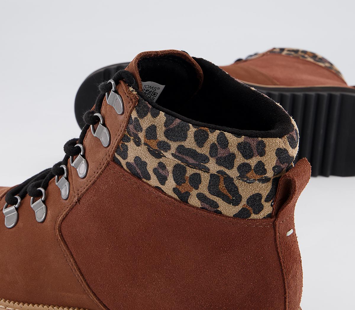 TOMS Mojave Hiker Boots TOMS Mojave Hiker Boots Tan Leopard