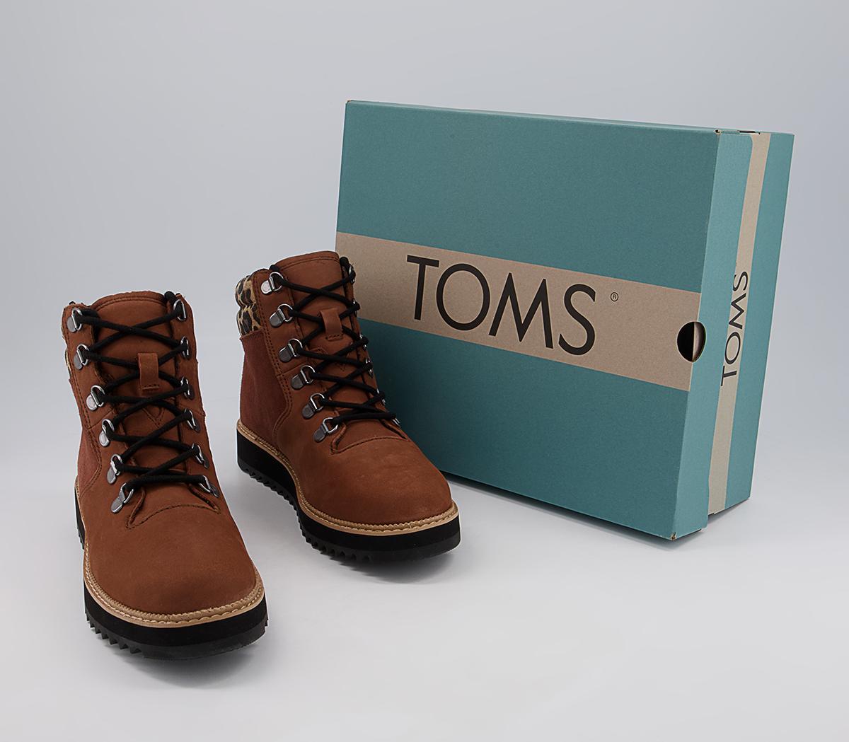TOMS Mojave Hiker Boots TOMS Mojave Hiker Boots Tan Leopard
