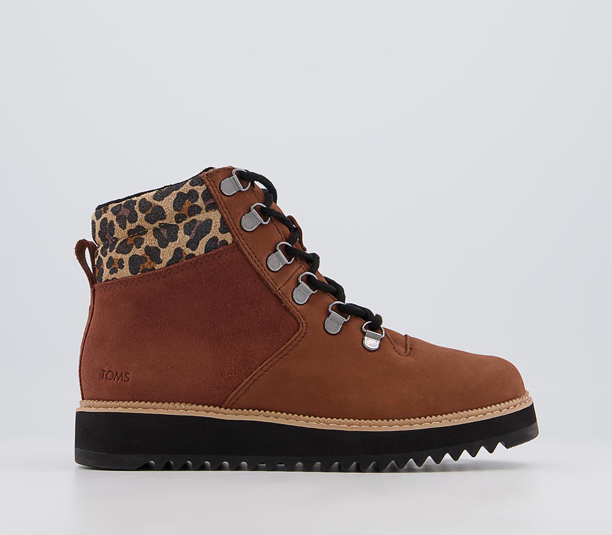 TOMS Mojave Hiker Boots TOMS Mojave Hiker Boots Tan Leopard