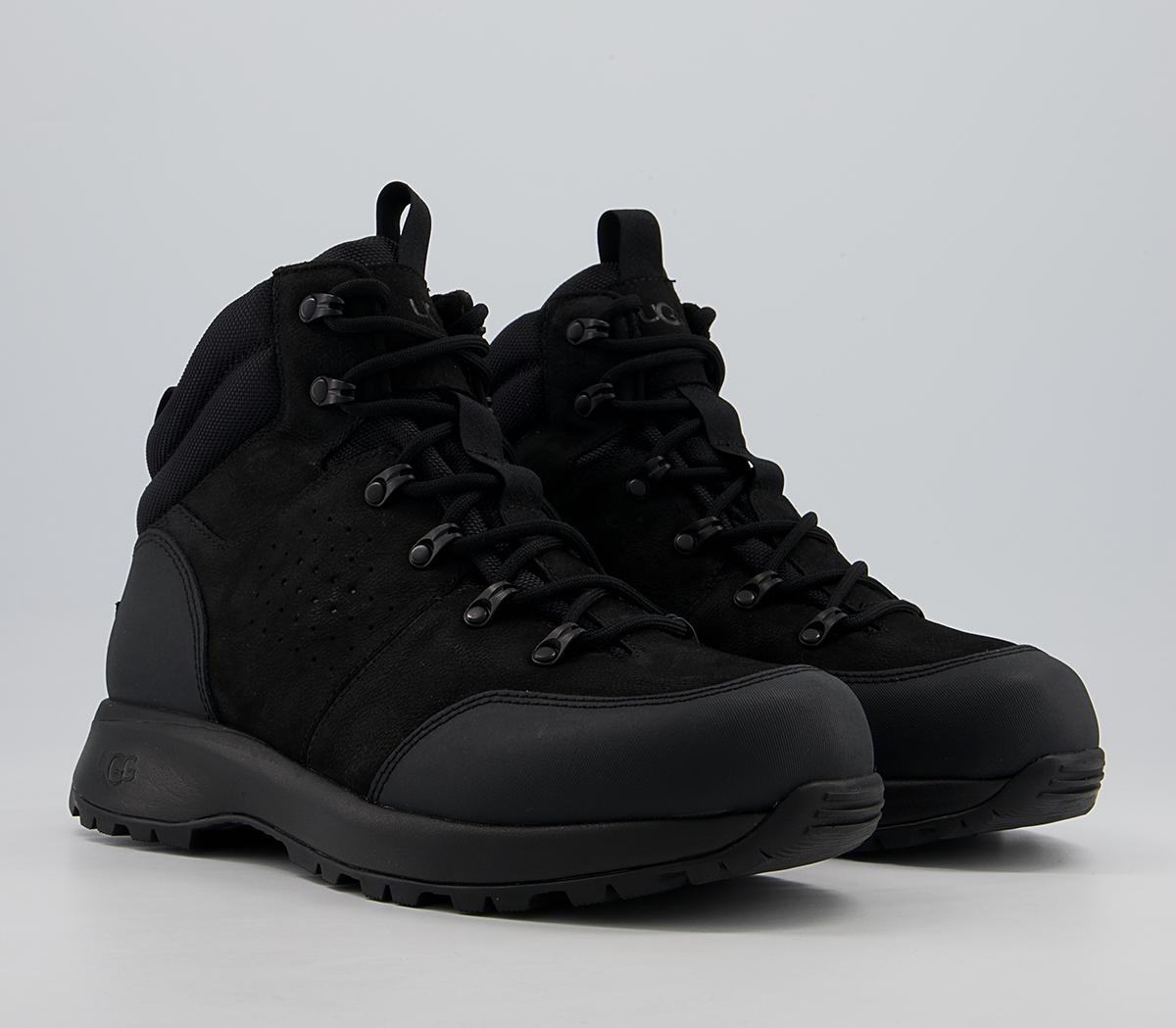 UGG Emmet Mid Boots Black - Men’s Sustainable Materials