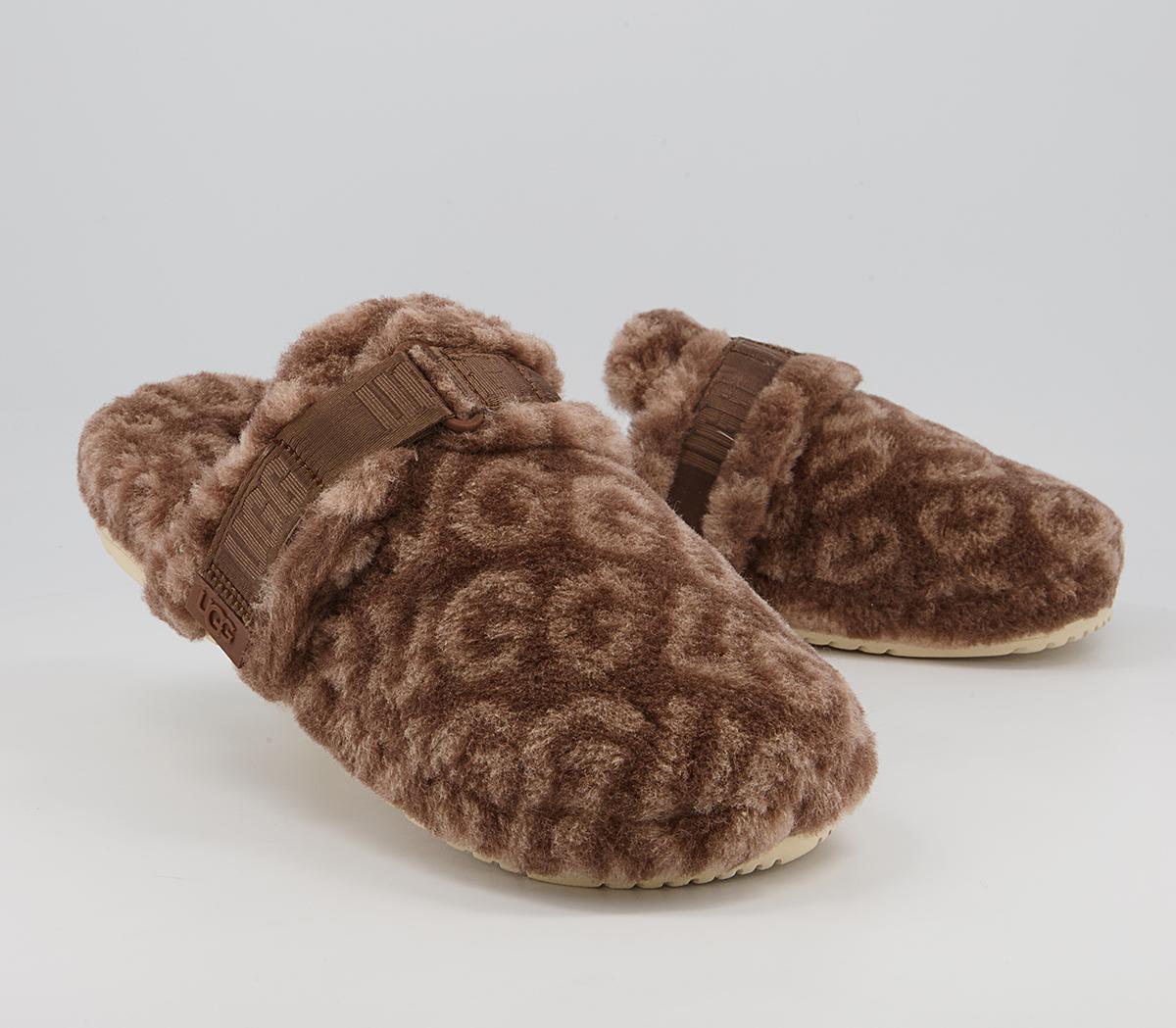 UGG Fluff It Pop Slippers Chestnut Stout - Men’s Sustainable Materials
