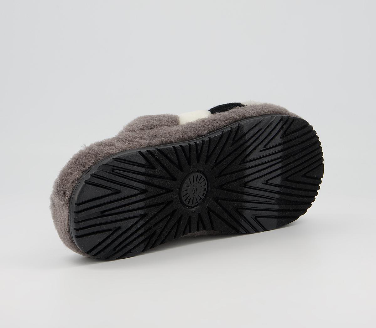 UGG Fluff You Stripe Slippers UGG Fluff You Stripe Slippers Dark Grey Multi