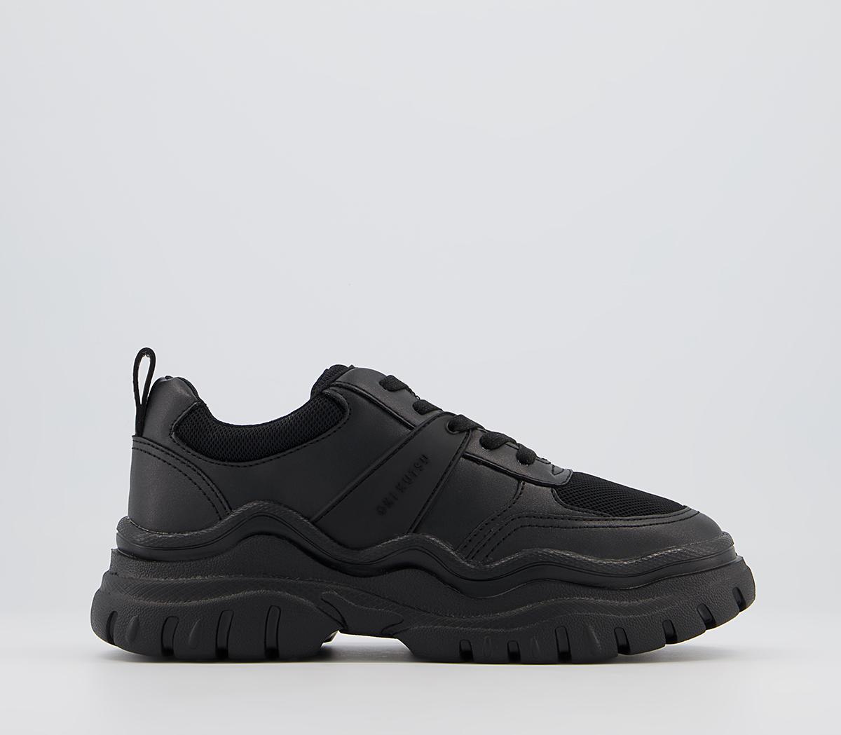 Oki Kutsu O511 Lace Up Trainers Oki Kutsu O511 Lace Up Trainers Black Drench