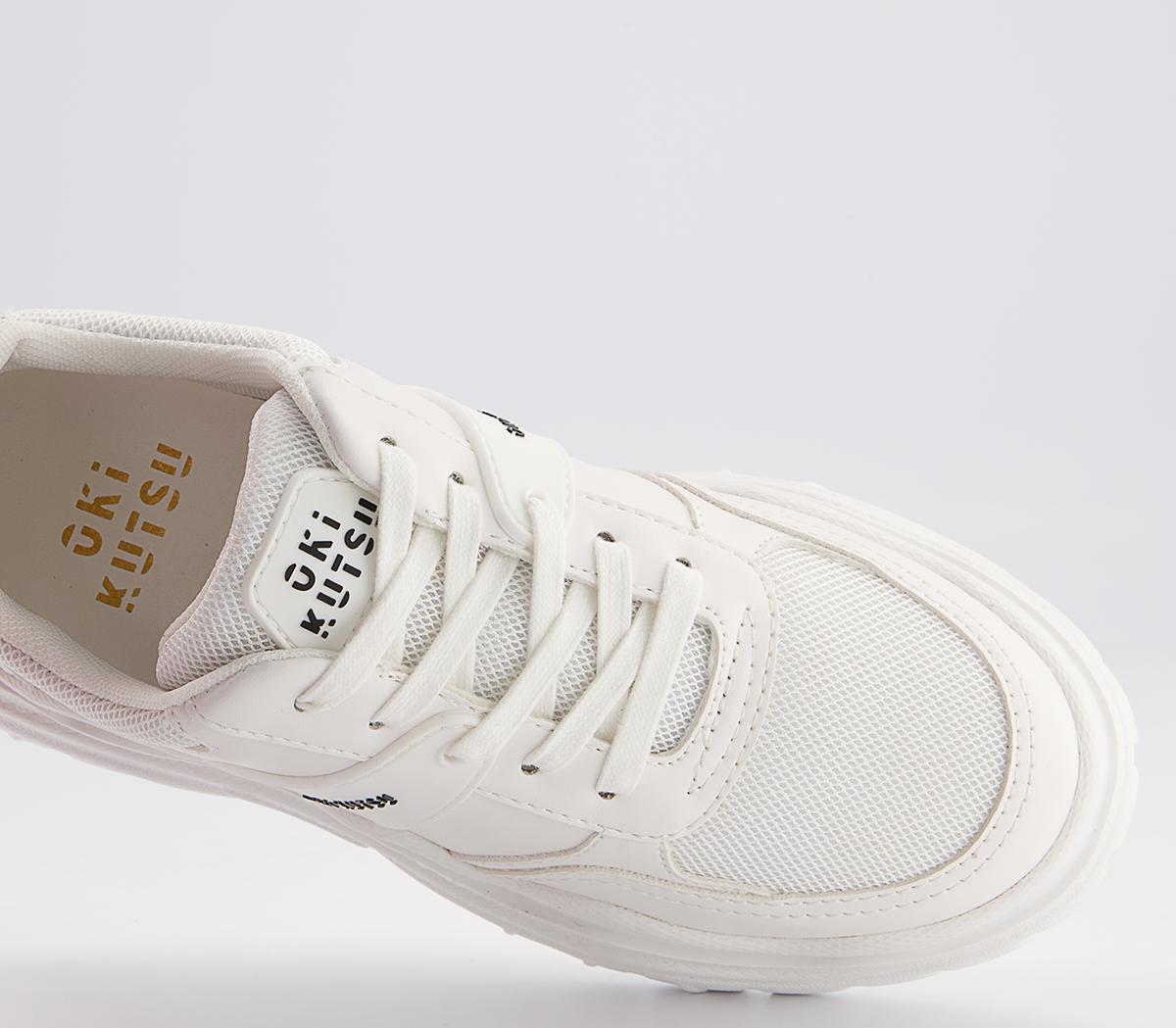 Oki Kutsu O511 Lace Up Trainers Oki Kutsu O511 Lace Up Trainers White Drench
