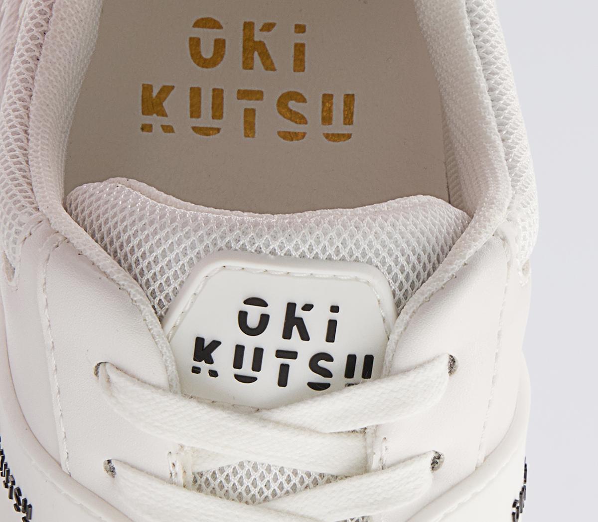 Oki Kutsu O511 Lace Up Trainers Oki Kutsu O511 Lace Up Trainers White Drench