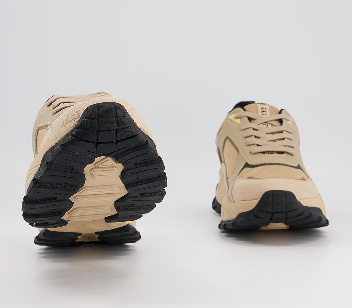 Oki Kutsu O506 Lace Up Trainers Oki Kutsu O506 Lace Up Trainers Camel Drench With Black