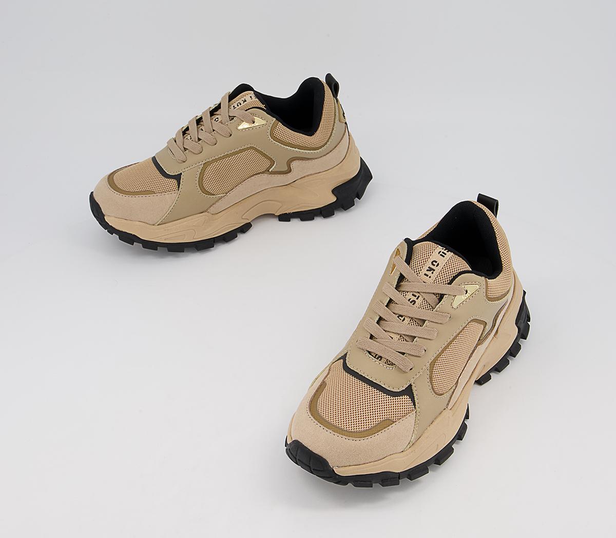 Oki Kutsu O506 Lace Up Trainers Oki Kutsu O506 Lace Up Trainers Camel Drench With Black