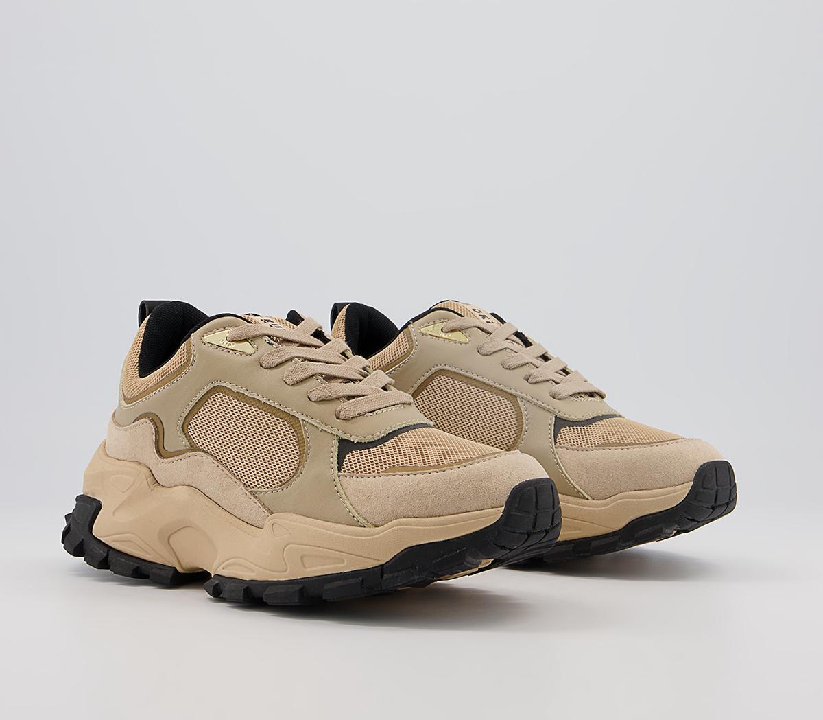 Oki Kutsu O506 Lace Up Trainers Oki Kutsu O506 Lace Up Trainers Camel Drench With Black