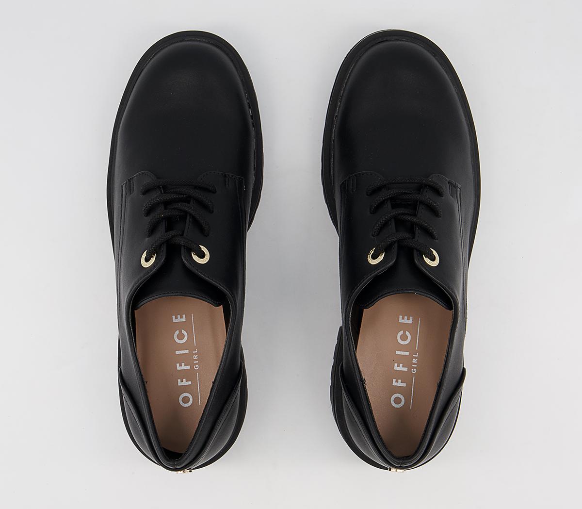 Office Falcon Chunky Lace Up Shoes Office Falcon Chunky Lace Up Shoes Black