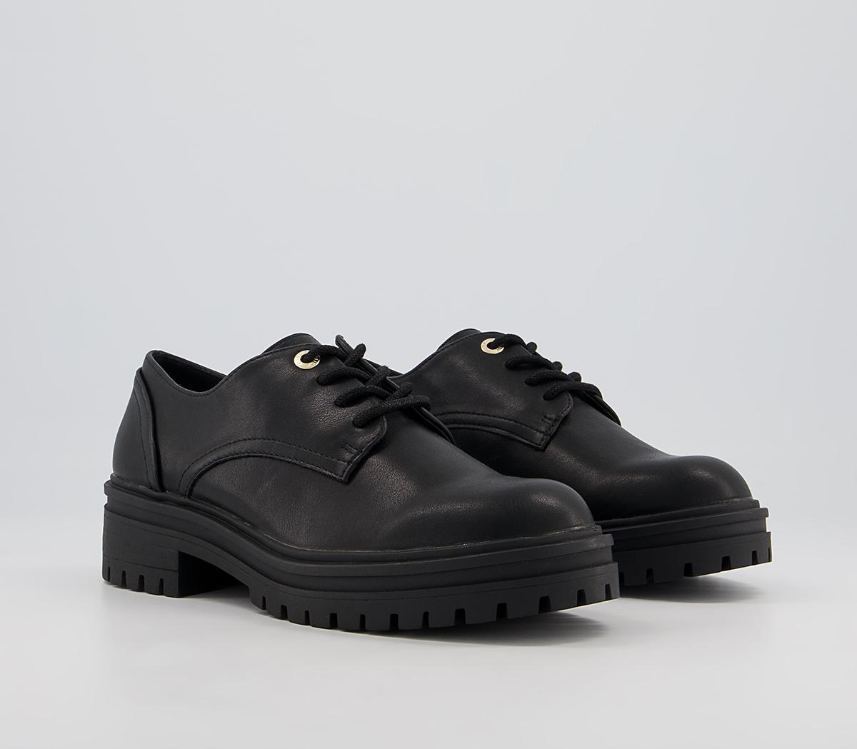 Office Falcon Chunky Lace Up Shoes Office Falcon Chunky Lace Up Shoes Black