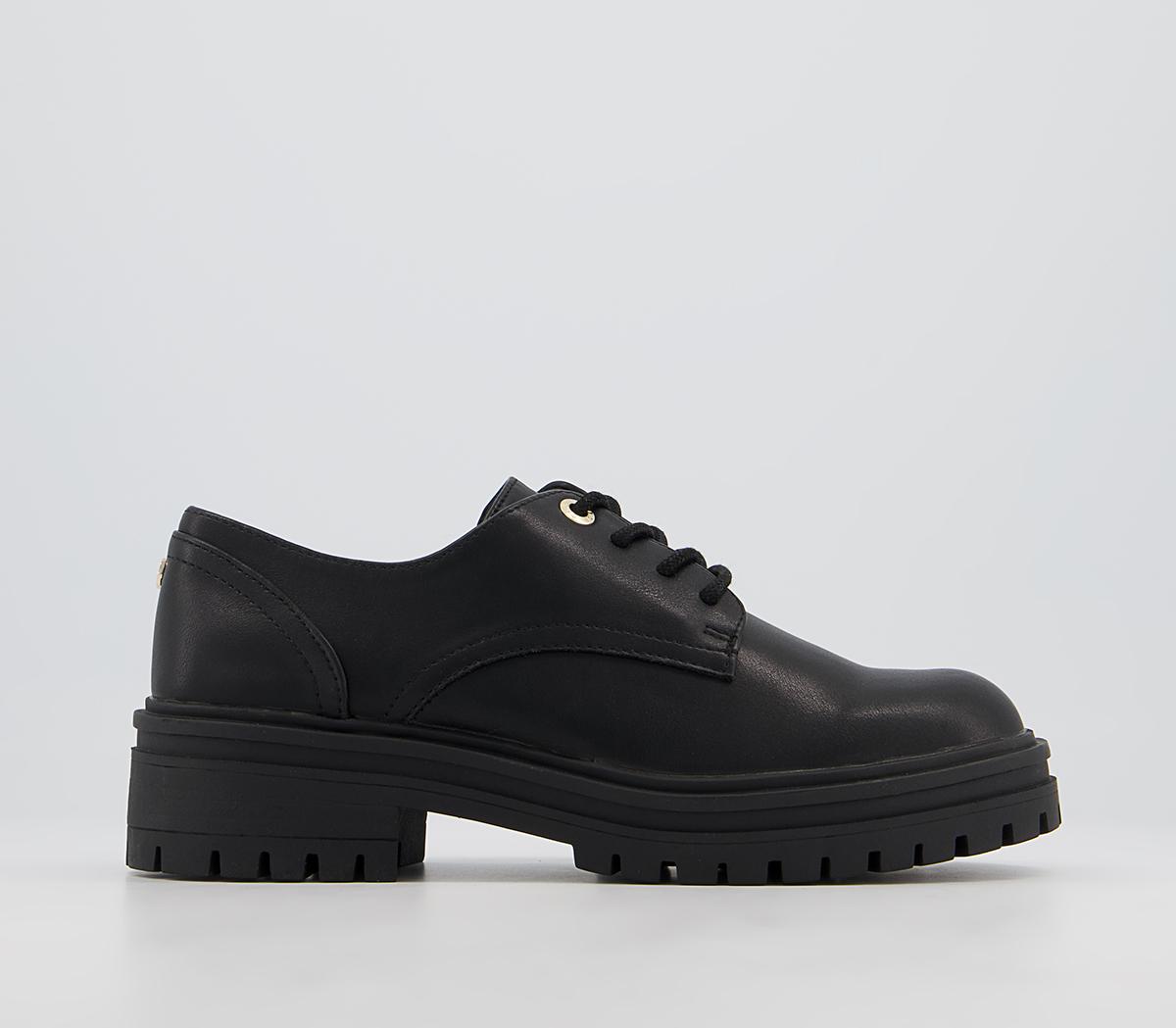 Office Falcon Chunky Lace Up Shoes Office Falcon Chunky Lace Up Shoes Black