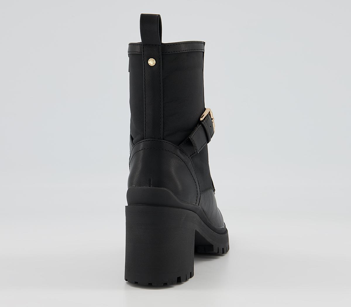 Office Amalinda Heeled Buckle Boots Office Amalinda Heeled Buckle Boots Black