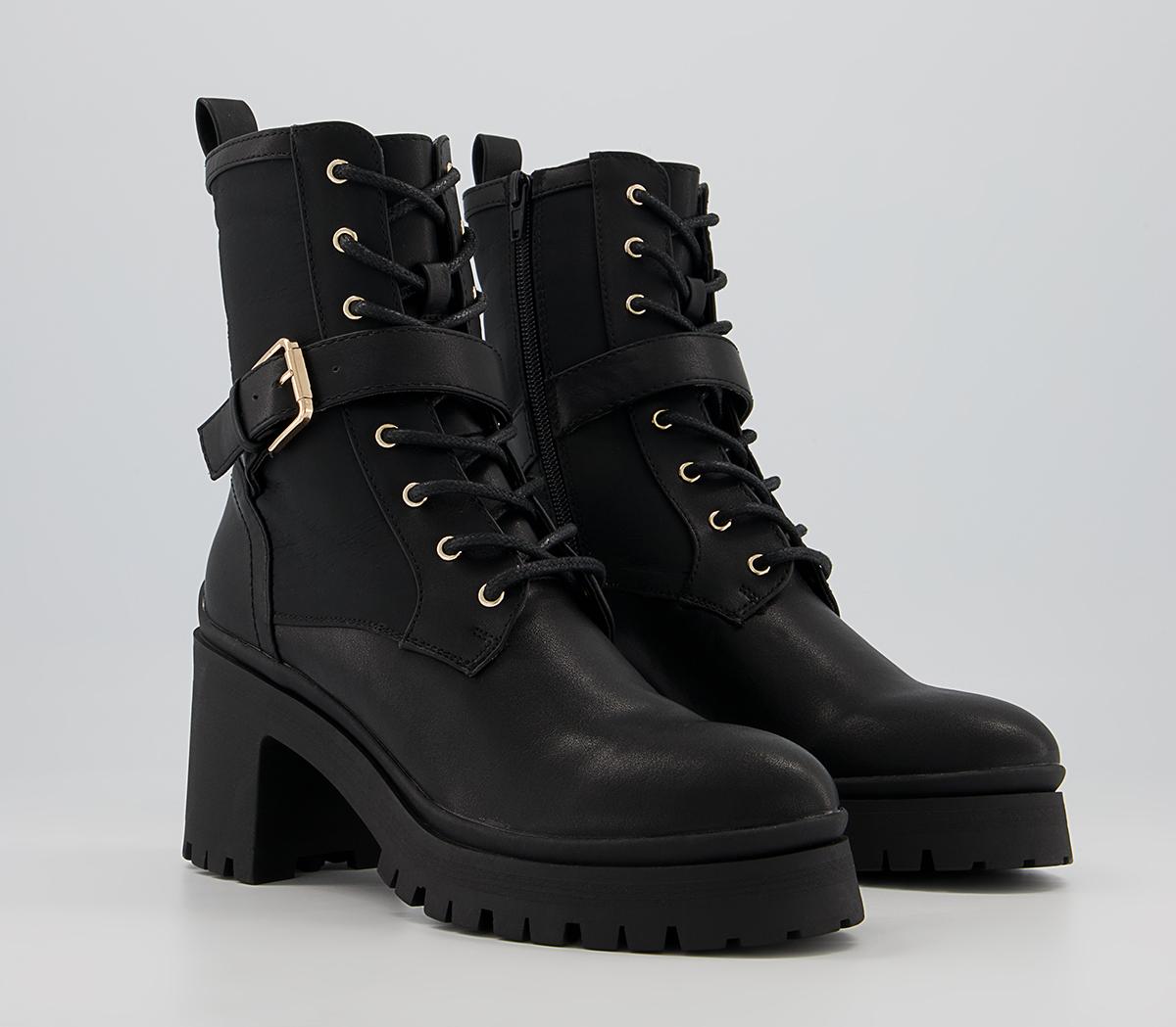Office Amalinda Heeled Buckle Boots Office Amalinda Heeled Buckle Boots Black